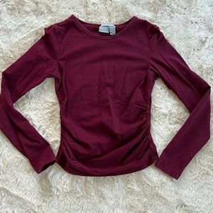 Vintage Old Navy cropped red long sleeve top, size small